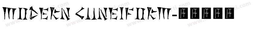 modern cuneiform字体转换